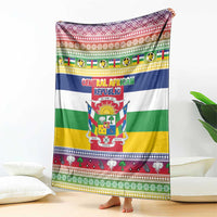 Central African Republic Christmas Blanket Joyeux Noel - Wonder Print Shop