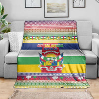 Central African Republic Christmas Blanket Joyeux Noel - Wonder Print Shop