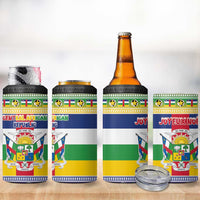Central African Republic Christmas 4 in 1 Can Cooler Tumbler Joyeux Noel - Wonder Print Shop