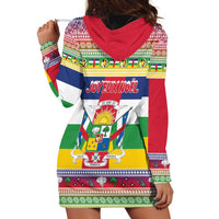 Central African Republic Christmas Hoodie Dress Joyeux Noel - Wonder Print Shop