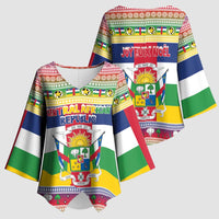 Central African Republic Christmas Kimono Sleeve Blouse Joyeux Noel - Wonder Print Shop