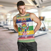Central African Republic Christmas Men Tank Top Joyeux Noel - Wonder Print Shop
