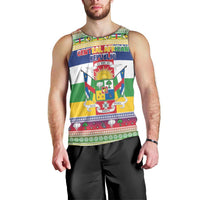 Central African Republic Christmas Men Tank Top Joyeux Noel - Wonder Print Shop