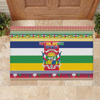 Central African Republic Christmas Rubber Doormat Joyeux Noel - Wonder Print Shop
