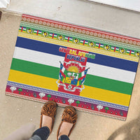 Central African Republic Christmas Rubber Doormat Joyeux Noel - Wonder Print Shop