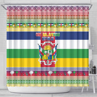Central African Republic Christmas Shower Curtain Joyeux Noel - Wonder Print Shop