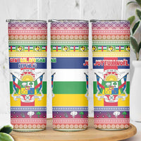 Central African Republic Christmas Skinny Tumbler Joyeux Noel - Wonder Print Shop
