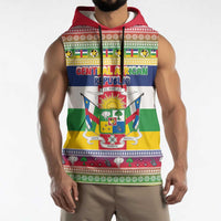 Central African Republic Christmas Sleeveless Hoodie Joyeux Noel - Wonder Print Shop
