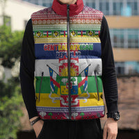 Central African Republic Christmas Sleeveless Puffer Jacket Joyeux Noel - Wonder Print Shop