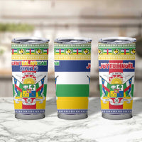 Central African Republic Christmas Tumbler Cup Joyeux Noel - Wonder Print Shop