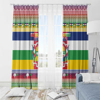Central African Republic Christmas Window Curtain Joyeux Noel - Wonder Print Shop