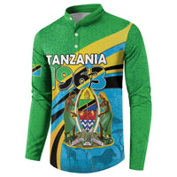 Personalized Tanzania 1963 Button Sweatshirt Happy Independence Day - Wonder Print Shop
