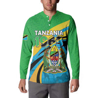 Personalized Tanzania 1963 Button Sweatshirt Happy Independence Day - Wonder Print Shop