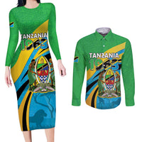 Personalized Tanzania 1963 Couples Matching Long Sleeve Bodycon Dress and Long Sleeve Button Shirt Happy Independence Day - Wonder Print Shop
