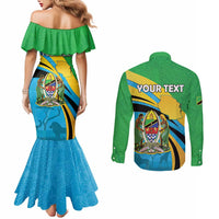 Personalized Tanzania 1963 Couples Matching Mermaid Dress and Long Sleeve Button Shirt Happy Independence Day - Wonder Print Shop