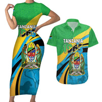 Personalized Tanzania 1963 Couples Matching Short Sleeve Bodycon Dress and Hawaiian Shirt Happy Independence Day - Wonder Print Shop