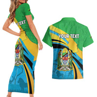 Personalized Tanzania 1963 Couples Matching Short Sleeve Bodycon Dress and Hawaiian Shirt Happy Independence Day - Wonder Print Shop