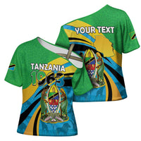 Personalized Tanzania 1963 Cross Shoulder Shirt Happy Independence Day - Wonder Print Shop