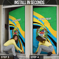 Personalized Tanzania 1963 Door Cover Happy Independence Day - Wonder Print Shop