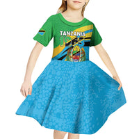Personalized Tanzania 1963 Kid Short Sleeve Dress Happy Independence Day - Wonder Print Shop