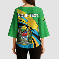 Personalized Tanzania 1963 Kimono Sleeve Blouse Happy Independence Day - Wonder Print Shop