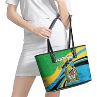 Tanzania 1963 Leather Tote Bag Happy Independence Day - Wonder Print Shop
