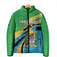 Personalized Tanzania 1963 Padded Jacket Happy Independence Day - Wonder Print Shop