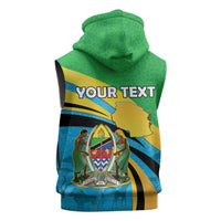 Personalized Tanzania 1963 Sleeveless Zip Hoodie Happy Independence Day - Wonder Print Shop