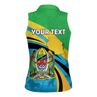 Personalized Tanzania 1963 Women Sleeveless Polo Shirt Happy Independence Day - Wonder Print Shop