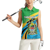 Personalized Tanzania 1963 Women Sleeveless Polo Shirt Happy Independence Day - Wonder Print Shop