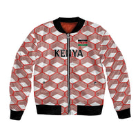 Personalized Kenya Athletics White Jersey Bomber Jacket - Wonder Print Shop
