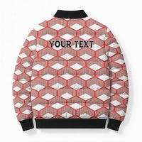 Personalized Kenya Athletics White Jersey Bomber Puffer Jacket - Wonder Print Shop