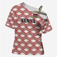 Personalized Kenya Athletics White Jersey Cross Shoulder Shirt - Wonder Print Shop