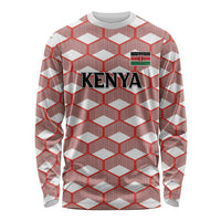 Personalized Kenya Athletics White Jersey Long Sleeve Shirt - Wonder Print Shop