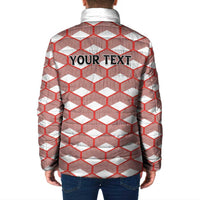 Personalized Kenya Athletics White Jersey Padded Jacket - Wonder Print Shop