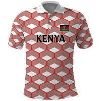 Personalized Kenya Athletics White Jersey Polo Shirt - Wonder Print Shop