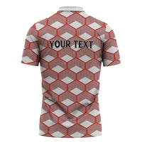 Personalized Kenya Athletics White Jersey Zipper Polo Shirt - Wonder Print Shop