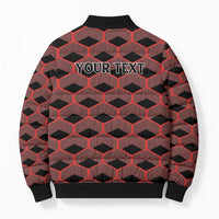 Personalized Kenya Athletics Black Jersey Bomber Puffer Jacket - Wonder Print Shop