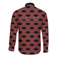 Personalized Kenya Athletics Black Jersey Long Sleeve Button Shirt - Wonder Print Shop