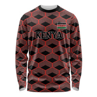 Personalized Kenya Athletics Black Jersey Long Sleeve Shirt - Wonder Print Shop