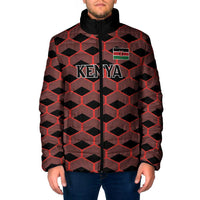 Personalized Kenya Athletics Black Jersey Padded Jacket - Wonder Print Shop