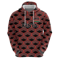 Personalized Kenya Athletics Black Jersey Zip Hoodie - Wonder Print Shop