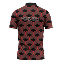 Personalized Kenya Athletics Black Jersey Zipper Polo Shirt - Wonder Print Shop