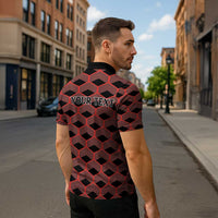 Personalized Kenya Athletics Black Jersey Zipper Polo Shirt - Wonder Print Shop