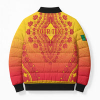 Personalized Benin African Dashiki Bomber Puffer Jacket - Wonder Print Shop