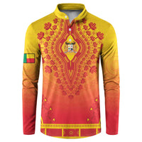 Personalized Benin African Dashiki Button Sweatshirt - Wonder Print Shop