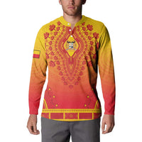 Personalized Benin African Dashiki Button Sweatshirt - Wonder Print Shop