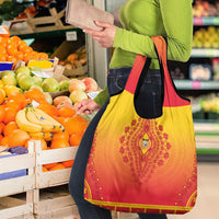 Benin African Dashiki Grocery Bag - Wonder Print Shop