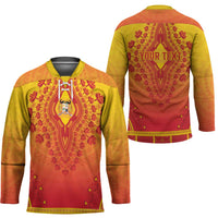 Personalized Benin African Dashiki Hockey Jersey - Wonder Print Shop