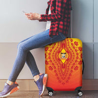 Benin African Dashiki Luggage Cover - Wonder Print Shop